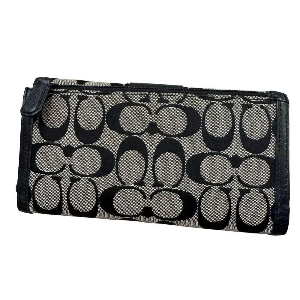 Coach Womens 2 Piece Set Card Wallet Check Wallet